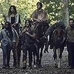 Norman Reedus, Danai Gurira, Tom Payne, Ross Marquand, Josh McDermitt, and Nadia Hilker in The Walking Dead (2010)