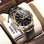 55.82R$ 93% de desconto|POEDAGAR Relógio de pulso masculino de luxo, impermeável, luminoso, data week, relógio quartzo, relógios de couro| | - AliExpress