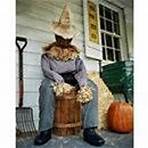 4.5 Ft Sitting Scarecrow Animatronic - Spirithalloween.com