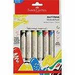 Marcador Multisuperfície MultiMark, 6 Cores Clássicas, Faber-Castell - BT 1 UN