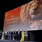 Hans Zimmer, Jon Favreau, Florence Kasumba, Seth Rogen, Pharrell Williams, Keegan-Michael Key, Billy Eichner, and Clara Amfo at an event for The Lion King (2019)