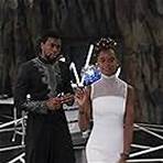 Chadwick Boseman and Letitia Wright in Black Panther (2018)