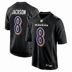 Men's Baltimore Ravens Lamar Jackson Nike Black Fashion Game Jersey