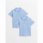 Buy Blue Unisex Polo Shirt 2 Pack - 6 years | School polo shirts | Tu