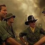 Robert Duvall, Martin Sheen, Sam Bottoms, Jerry Ross, and Kerry Rossall in Apocalypse Now (1979)