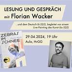 Lesung und Gespräch Florian Wacker