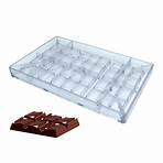 Forma de Chocolate em Policarbonato Tablete/Barra 40g - Gramado Injetados| BarraDoce