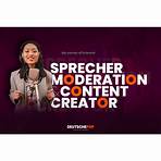 Sprecher, Moderation & Content Creator