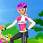 Barbie Bike Fashion Dress Up Vista a Barbie com roupas de ciclista