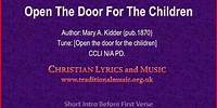 Open The Door For The Children - Lyrics & Orchestral Music