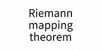 Riemann mapping theorem