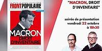 "Macron, droit d'inventaire" : soirée de présentation