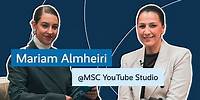 Victoria Reichelt meets Mariam Al Mheiri I MSC YouTube Studio