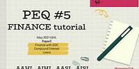 PEQ5 (Nspire Tutorial #25): Finance app for compound interest and loans.