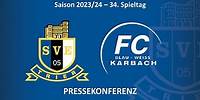 Pressekonferenz nach dem Spiel Eintracht Trier vs. FC Karbach