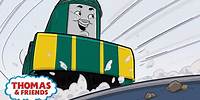 Shane Surfs In the Slippery Snow | Great Race Friends Near and Far | Thomas & Friends