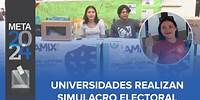 Universidades de México realizan un simulacro electoral