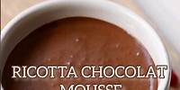 RICOTTA CHOCOLAT MOUSSE ! La recette est disponible sur mon compte Instagram 😉