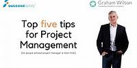 Five Top Tips For Project Managers - who don't have project manager in their job title!