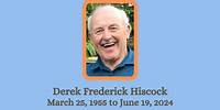 Funeral Service - Derek Frederick Hiscock
