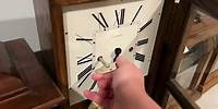 Winding my Landmark Westminster Chime Mantle/Wall Box Clock!