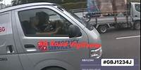 2jul2024 pie #GBJ1234J toyota hiace use of mobile device while driving
