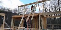 Framing The Roof | A-Frame Cabin Addition Build