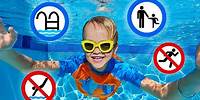 Chris aprende reglas de seguridad en la piscina - Cuento útil para niños
