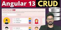 Angular 13 CRUD | Contact Manager App in Angular | Angular Tutorial | 2022