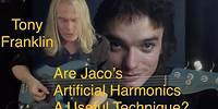 Tony Franklin • Are Jaco's 'Artificial' Harmonics a Useful Technique?