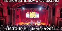 Nick D'Virgilio - Mr. Big Pre Show Selfie, Bow, and Audience Pics - USA Tour #1
