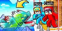 SECURITY HOUSE vs MUTANT SHARKS in Minecraft!