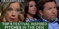Top 5 Festival Pitches In The Den | Dragons' Den