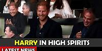 Harry In High Spirits At Football / Meghan and Harry Latest News
