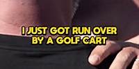 My #assistant hit me with a #golf cart…#2Bears5k