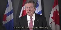 Toronto Mayor John Tory lends his voice to support youth mental health | Connecting The Dots