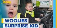 Little boy surprised with special treat from Woolies | Today Show Australia