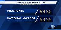 Milwaukee gas prices rise 15 cents in past week