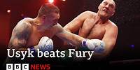 Usyk beats Fury to become undisputed heavyweight champion of the world | BBC News