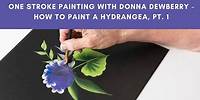 One Stroke Painting with Donna Dewberry - How to Paint a Hydrangea, Pt. 4 Finishing touches