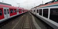 Von Mainz Hbf nach Frankfurt Hbf - Führerstandsmitfahrt Nr. 52 - BR 143 mit Dosto Wagen