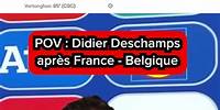 La réaction de Didier Deschamps après France - Belgique (Euro 2024)