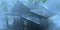 Maximum Relaxation to Sleep Soundly With Heavy Rain & Thunder on Roof of Farmhouse in Mystic Forest