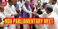 PM Modi Attends NDA Parliamentary Party Meeting in Parliament Premises