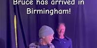 Bruce has arrived in Birmingham!