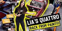 Lia Block’s Audi Ur-Quattro gets PPG Paint and a new 5-cylinder TURBO!