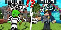 JJ Rich vs Mikey Poor FBI School in Minecraft - Maizen