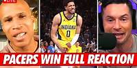 Pacers Beat The Knicks in the Garden | GAME 7 Reaction | JJ Redick and Richard Jefferson