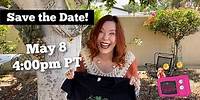Save the Date: My First Livestream!