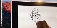 Storyboard Artist drawing Alvin